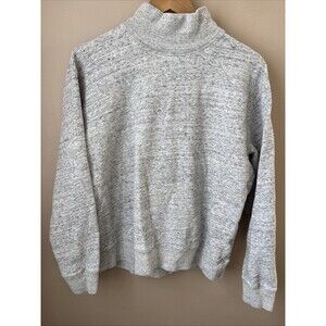 Abercrombie & Fitch Gray Marled Cowl Neck Fleece Sweatshirt S